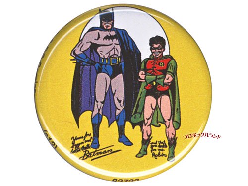 DCコミック缶バッジ043（バットマン・ロビン・スタンディング） - アメリカン＆カントリー雑貨のコロボックルランド