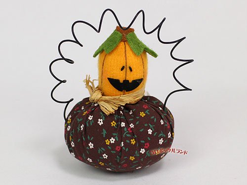 ハロウィンファブリックミニマスコット（かぼちゃ） - アメリカン＆カントリー雑貨のコロボックルランド