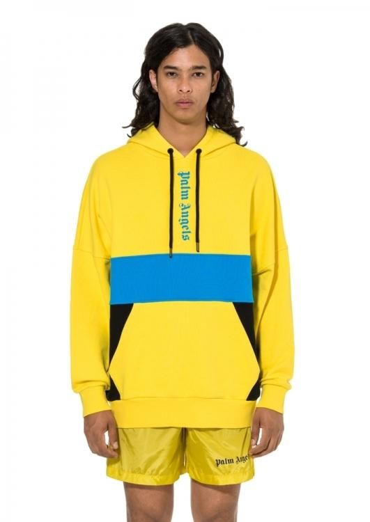 palm angels yellow hoodie