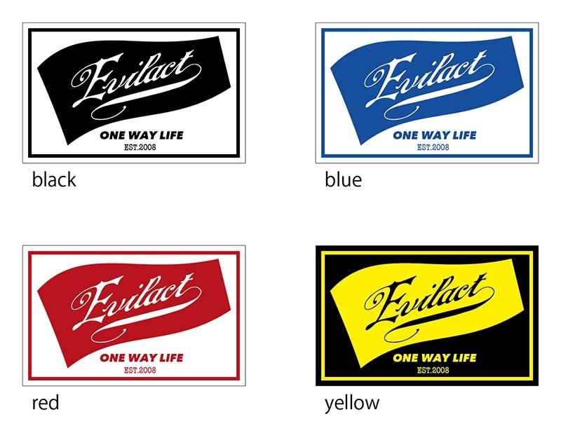 EVILACT Logo Sticker Flag B