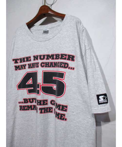 STARTER シカゴブルズ NBA プリント Tシャツ JORDAN 45 90年代アメリカ製 XLサイズ- 古着屋Chum