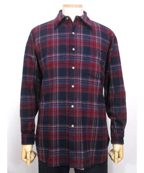 (M) 美品■PENDLETON カーディガン 生成り ペンドルトンケーブル編み
