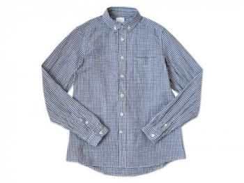 maillot Sunset B.D. gingham check shirts BLUE x PURPLE