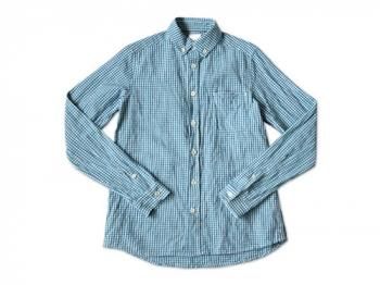 maillot sunset gingham B.D. shirts SAX x BLUE