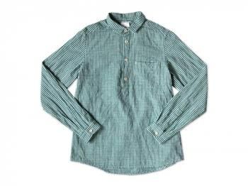 maillot sunset gingham P/O shirts GREEN x BLUE