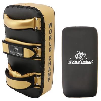 WORLD CHAMP キックミット 黒・金 WORLD CHAMP キックミット 黒・金