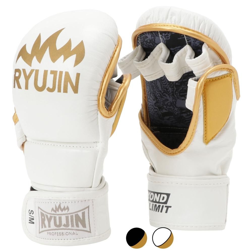RYUJIN 本革トレーニング グラップリング グローブ - 格闘技用品