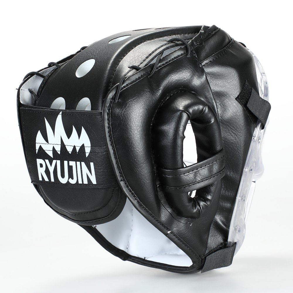 リュウジン RYUJIN ニュー パーフェクトヘッドガード （ブラック） - 格闘技用品・ボクシング用品・空手用品の格闘技ショップ | ワールドチャンプ