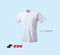 SSK エスエスケイ　ユニフォームメッシュシャツ（カラー【W】ホワイト）