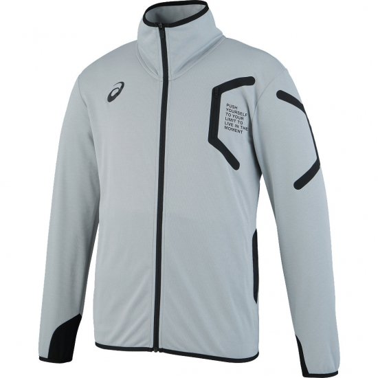アシックス（asics） トレーニングジャケット （カラー【11M】ミディアムシルバー杢） - スポーツ用品の総合通販　オーゾネ