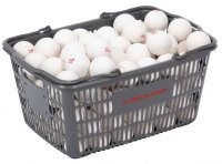 DUNLOP ダンロップ　 ソフトテニスボール公認球 10ダース入りバスケット（カラー【W】ホワイト）