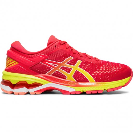 アシックス（asics） レディース ランニングシューズ GEL-KAYANO 26（カラー【700】LASER PINK/SOUR YUZU） -  スポーツ用品の総合通販　オーゾネ