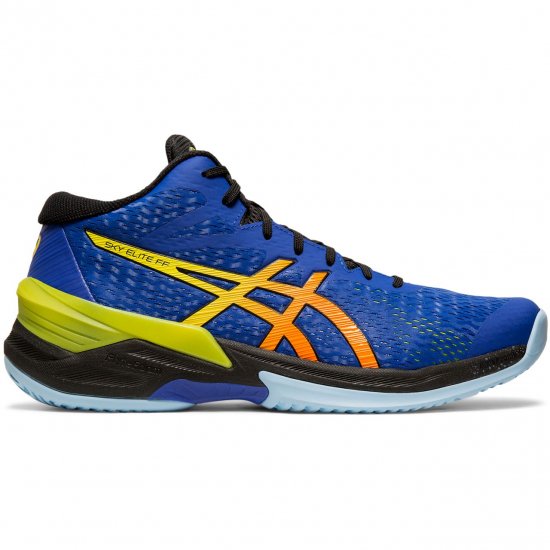 ASICS アシックス　バレーボールシューズ SKY ELITE FF MT（カラー【400】ASICS BLUE/SOUR YUZU） -  スポーツ用品の総合通販　オーゾネ