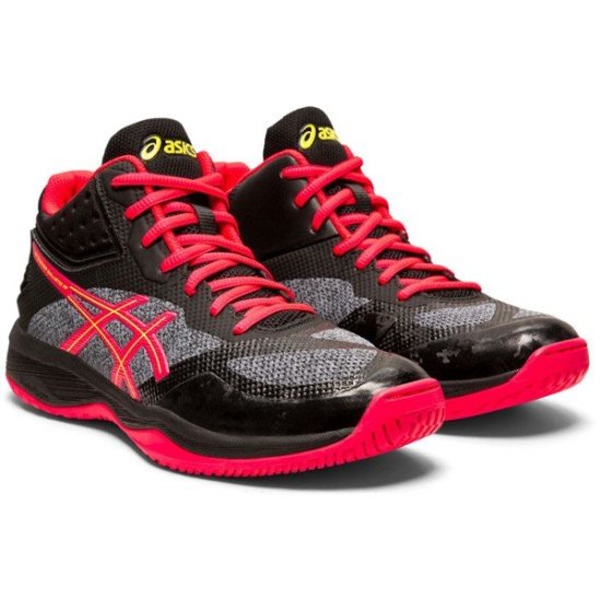 アシックス（asics） レディース バレーボールシューズ NETBURNER BALLISTIC FF MT（カラー【001】BLACK/LASER  PINK） - スポーツ用品の総合通販　オーゾネ