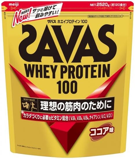 ザバス ホエイプロテイン100（ココア味）2200g - スポーツ用品の総合