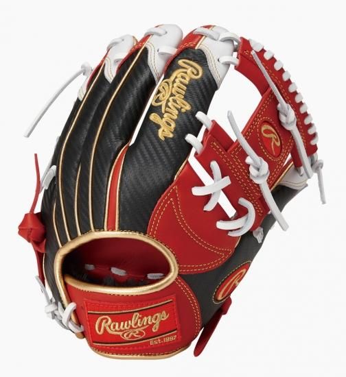 Rawlings（ローリングス）　ハイパーシェル　軟式グラブ（内野手用）（カラー【SC】スカーレット） - スポーツ用品の総合通販　オーゾネ