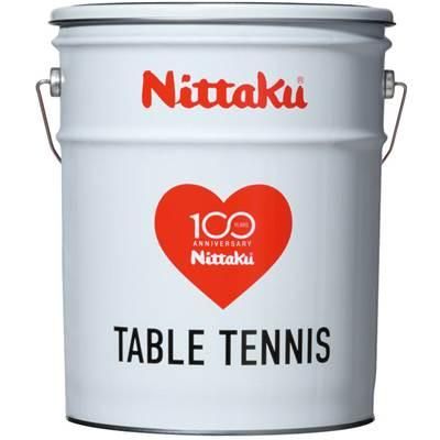 Nittaku ニッタク Jトリップクリーントレ球 抗菌ボール 打 ニッタク100周年限定ペール缶付き W ホワイト スポーツ用品の総合通販 オーゾネ