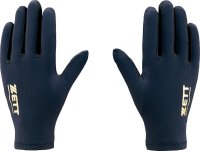 ZETT ゼット　防寒用ランニング手袋（カラー【1900】ブラック）