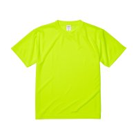 ユナイテッドアスレ 4.1オンスドライアスレチックTシャツ (120~160cm)(カラー【111】蛍光イエロー) 9枚以下のご注文は別途￥550(税込)の送料をご請求させて頂きます