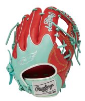 <img class='new_mark_img1' src='https://img.shop-pro.jp/img/new/icons15.gif' style='border:none;display:inline;margin:0px;padding:0px;width:auto;' />Rawlings ローリングス　　当店舗展示品のため訳あり　軟式グラブ HOH　MLB COLOR SYNC [内野手用] （カラー【SC-MNT】スカーレット/ミント）
