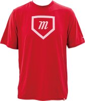 <img class='new_mark_img1' src='https://img.shop-pro.jp/img/new/icons15.gif' style='border:none;display:inline;margin:0px;padding:0px;width:auto;' />marucci マルチ　HOMEPLATE PERFORMANCE Tシャツ（カラー【R】レッド）