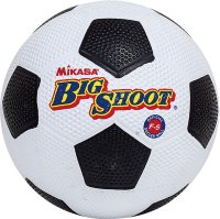 MIKASA　サッカーボールゴム5号（一般・大学・高校・中学校用）（カラー【W-BK】）