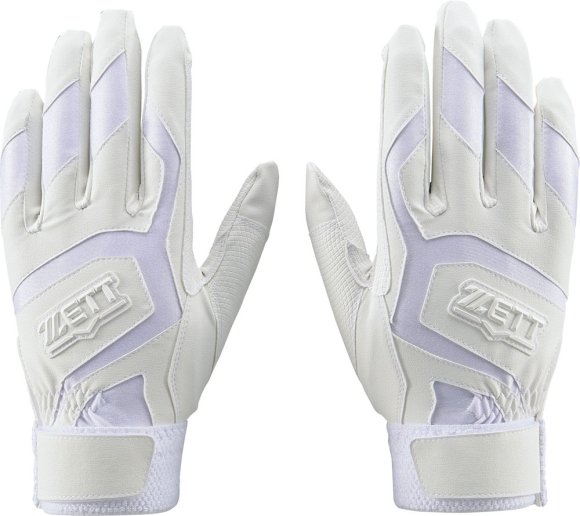 ゼット　バッティング手袋 両手（カラー【1100】ホワイト） - スポーツ用品の総合通販　オーゾネ