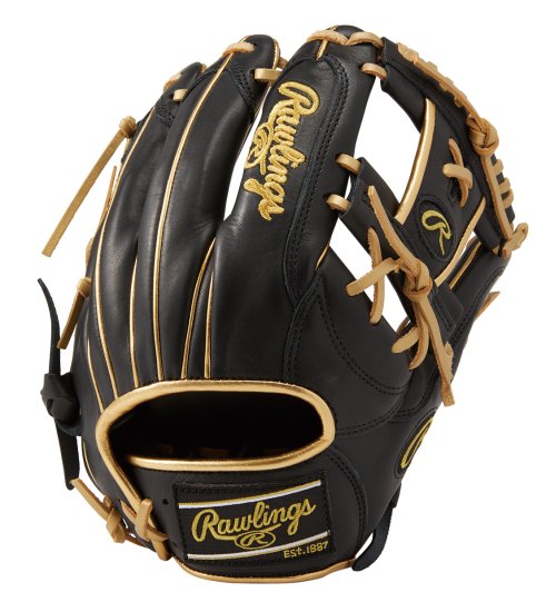 Rawlings ローリングス HOH BLACK LABEL軟式グラブ(内野手用）（カラー