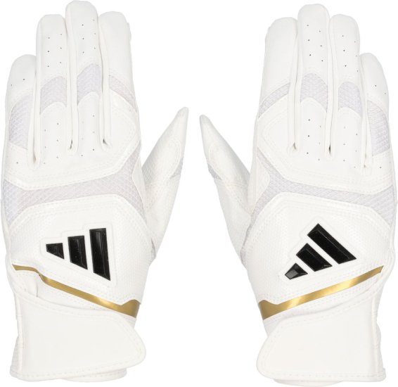 adidas アディダス　バッティング手袋（カラー【1111】ホワイト/ホワイト） - スポーツ用品の総合通販　オーゾネ
