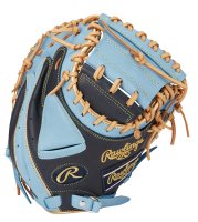 <img class='new_mark_img1' src='https://img.shop-pro.jp/img/new/icons15.gif' style='border:none;display:inline;margin:0px;padding:0px;width:auto;' />Rawlings ローリングス　ハイパーテック カラーシンク 軟式ミット （捕手用）（カラー【N/SX】ネイビー/サックス）
