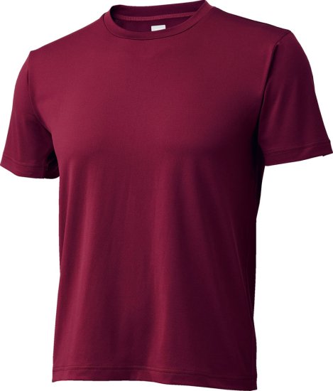 ZETT ゼット　クルーネック半袖　ライトフィットアンダーシャツ　（カラー【6801】Wエンジ） - スポーツ用品の総合通販　オーゾネ