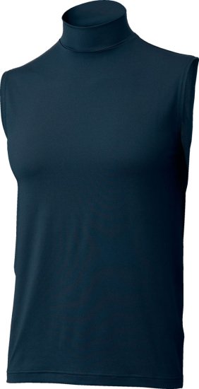 ZETT ゼット　ハイネックノースリーブ　ライトフィットアンダーシャツ　（カラー【2900】ネイビー） - スポーツ用品の総合通販　オーゾネ