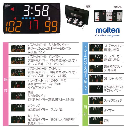 molten モルテン デジタイマ110X - スポーツ用品の総合通販 オーゾネ