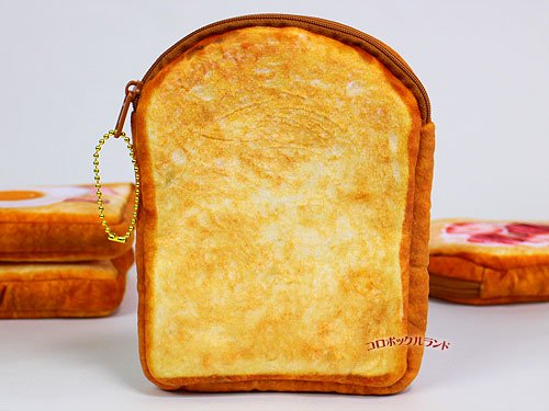 まるでパンみたいなマルチポーチ（ハニートースト） の画像