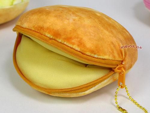 まるでパンみたいなもちもちポーチ（メロンパン） - アメリカン