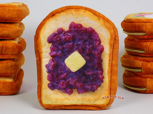 まるでパンみたいなマルチポーチ２（小倉トースト） の画像