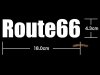 ROUTE66ロゴステッカー（白・Ｂ）<img class='new_mark_img2' src='https://img.shop-pro.jp/img/new/icons1.gif' style='border:none;display:inline;margin:0px;padding:0px;width:auto;' />の商品写真
