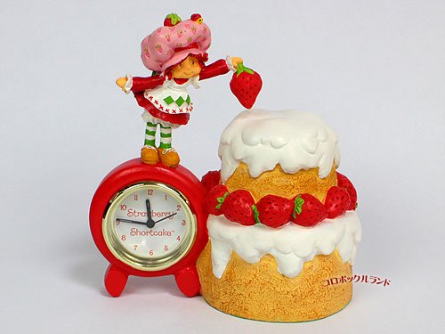 ストロベリーショートケーキ置時計 アメリカン カントリー雑貨のコロボックルランド