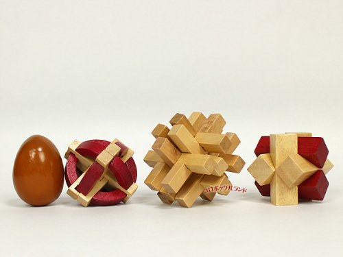 木製３Ｄパズルセット（６個セット） の画像