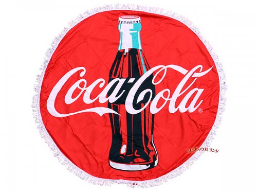 ラウンド丸型ビーチタオル（コカ・コーラ） - アメリカン＆カントリー