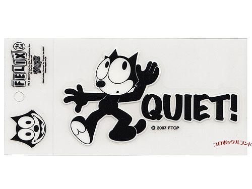 felixデコステッカー Quiet アメリカン カントリー雑貨のコロボックルランド felixデコステッカー Quiet アメリカン カントリー雑貨のコロボックルランド