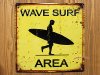 エンボスプレートサイン（Wave Surf）の商品写真