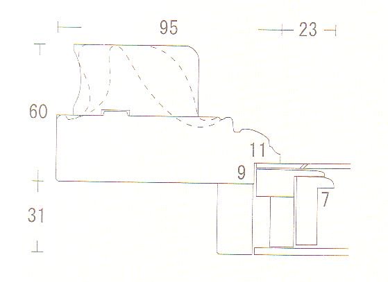 サンマルコ 金+黒 F8号 455×380mm 高級油彩額縁 アクリル仕様 送料無料