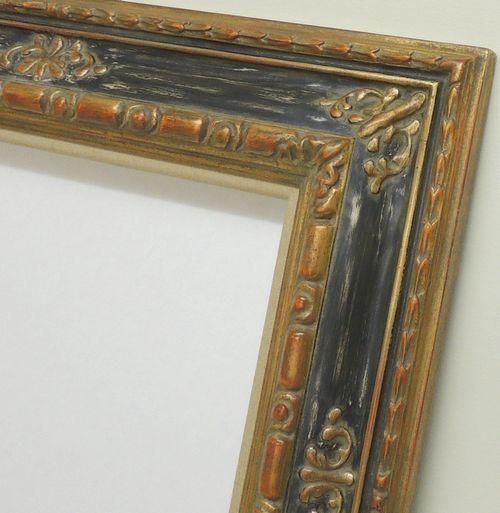 ハープ 金＋黒緑 F10号 530×455mm 高級油彩額縁 アアクリル板