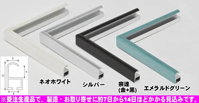 クーベ 三三 606×455mm サンサン アルミデッサン額縁 - 額縁 - 激安通販 | 額のまつえだ / 油彩・水彩・デッサン額縁専門店