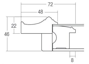 7720 P6号 410×273mm 木製油彩額縁 - 額縁 - 激安通販 | 額のまつえだ