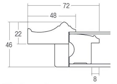 7720 M8号 455×273mm 木製油彩額縁 - 額縁 - 激安通販 | 額のまつえだ