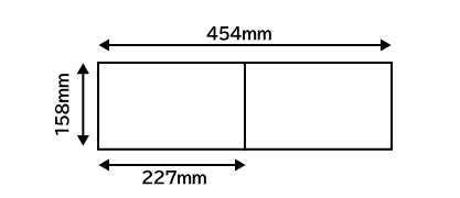 3441N ホワイト/ブラック WSM 454×158mm モダンな油彩額縁 表面保護