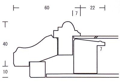 不二型 セピア SM(サムホール) 227×158mm 油彩額縁 アクリル仕様