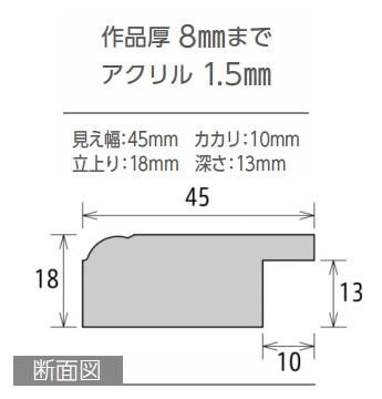 Aps 01 cm角 0 0mm デッサン額縁 アクリル仕様 樹脂製 正方形 角 額縁 激安通販 額のまつえだ 油彩 水彩 デッサン額専門店